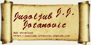 Jugoljub Jotanović vizit kartica